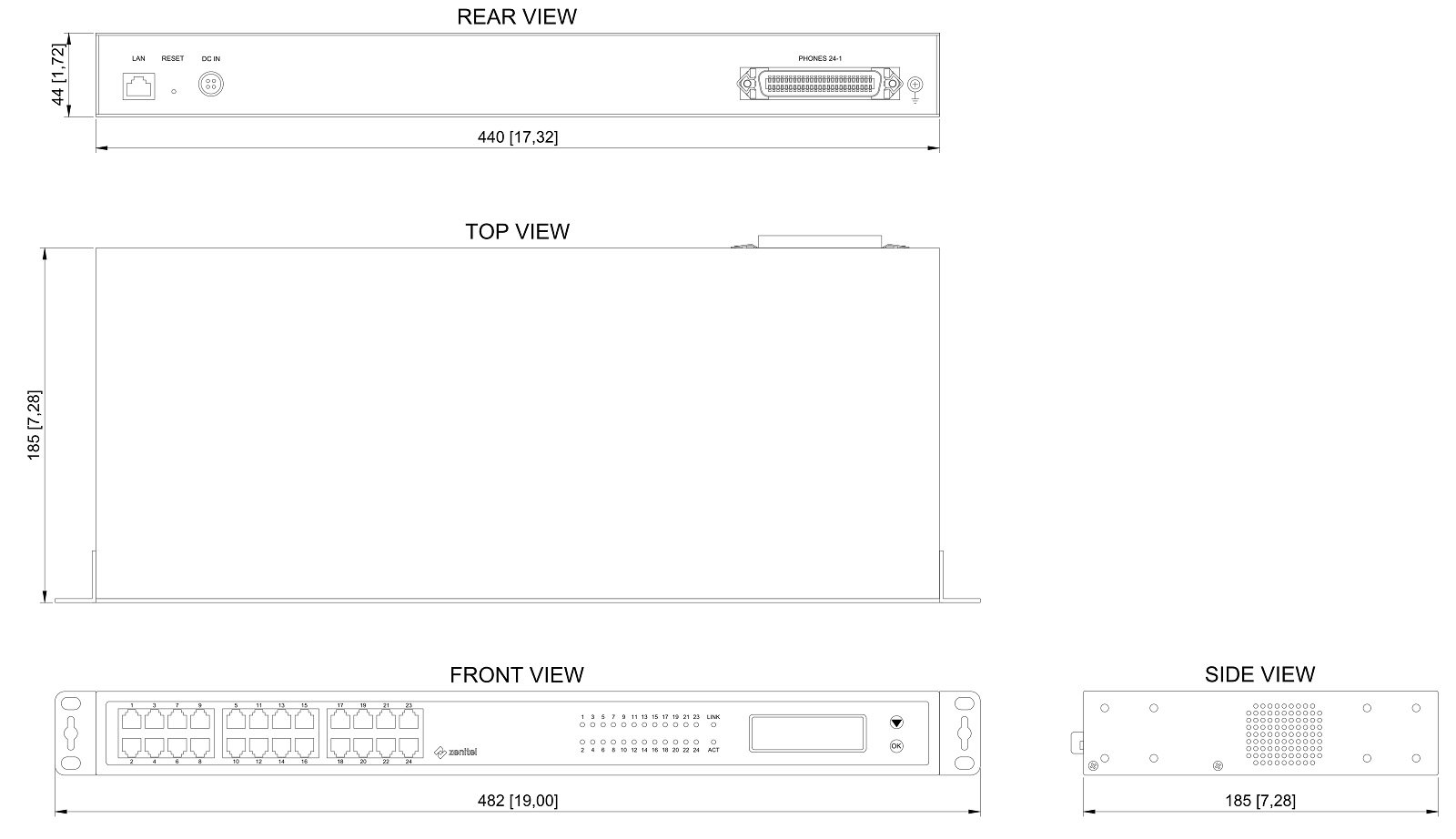 FXS-GW-24P FXS analog to SIP gateway FXS-GW-24P FXS analog to SIP gateway